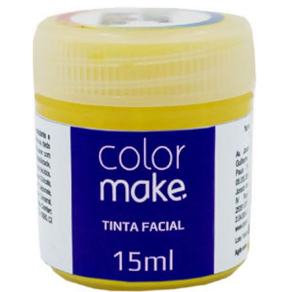 TINTA FACIAL 15ML AMARELO - COLOR MAKE