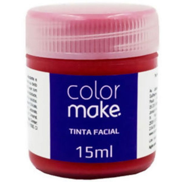 TINTA FACIAL 15ML VERMELHA - COLOR MAKE