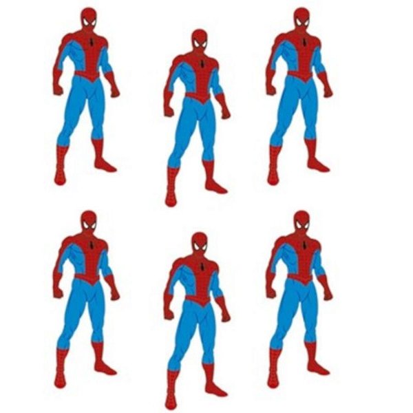 MINI PERSONAGEM HOMEM ARANHA - PACOTE 06 UNIDADES - PIFFER