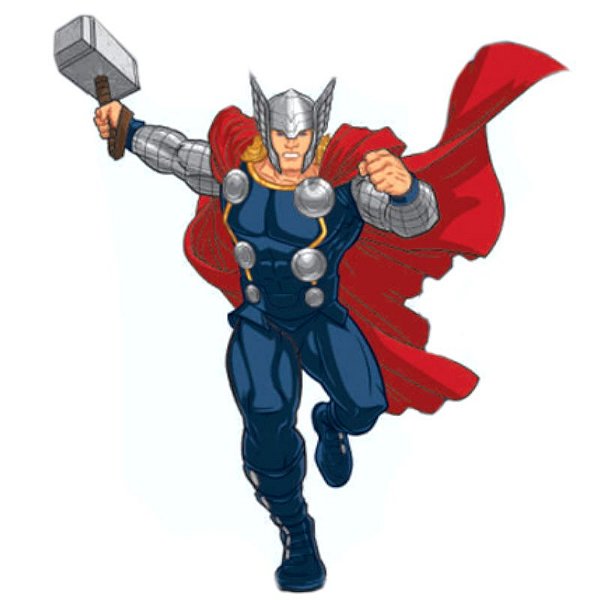 MICRO PERSONAGEM THOR AVENGERS REF 7679  - 06 UNIDADES - PIFFER