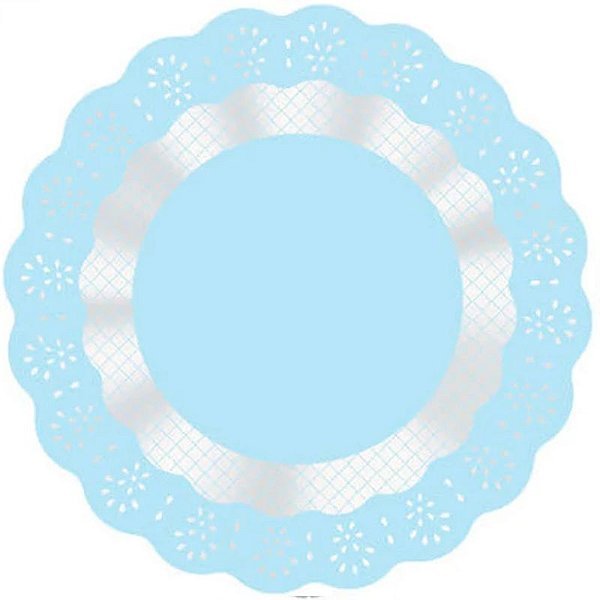 FUNDO  PARA DOCES REDONDO AZUL 9CM - 100 UNIDADES - CROMUS