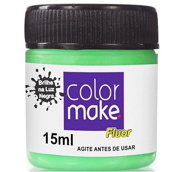 TINTA LÍQUIDA FACIAL COLORMAKE FLUOR VERDE NEON - 15ML