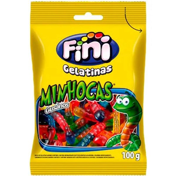 MINHOCAS BRILHO SABORES SORTIDOS 90G - FINI