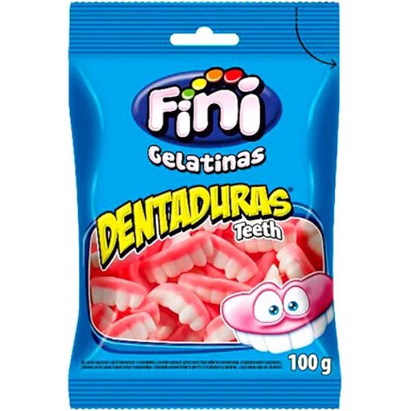 BALA DE GELATINA  DENTADURA 90G - FINI