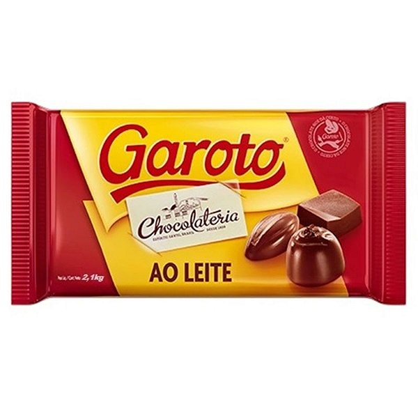 CHOCOLATE AO LEITE EM BARRA - 1KG - GAROTO