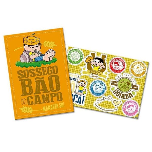 KIT DECORATIVO FESTA CHICO BENTO - 01 PAINEL 64 X 45CM +9 PEÇAS DESTACÁVEIS - FESTCOLOR