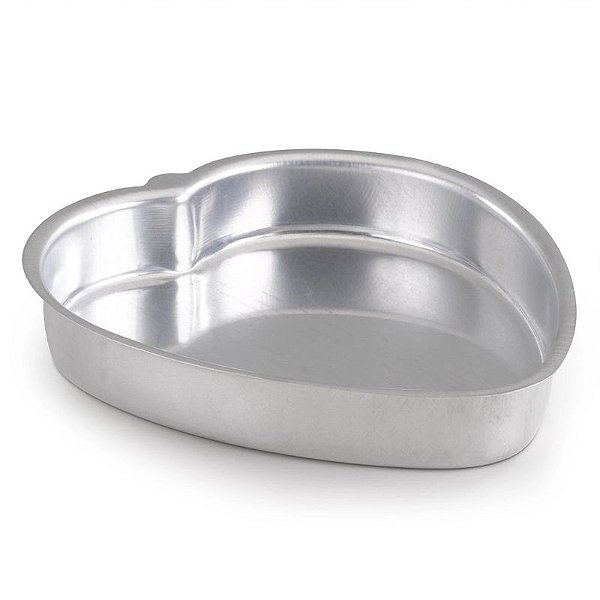 ASSADEIRA DE ALUMÍNIO CORAÇÃO Nº3 39×36×5CM - ALUMÍNIO - NACIONAL