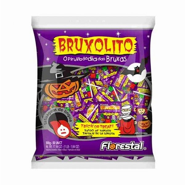 PIRULITO BRUXOLITO TATUAGEM LÍNGUA 500G