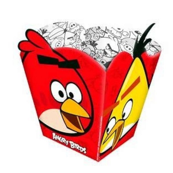CACHEPOT PARA DOCES E SALGADOS FESTA ANGRY BIRDS - 08 UNIDADES - REGINA FESTAS