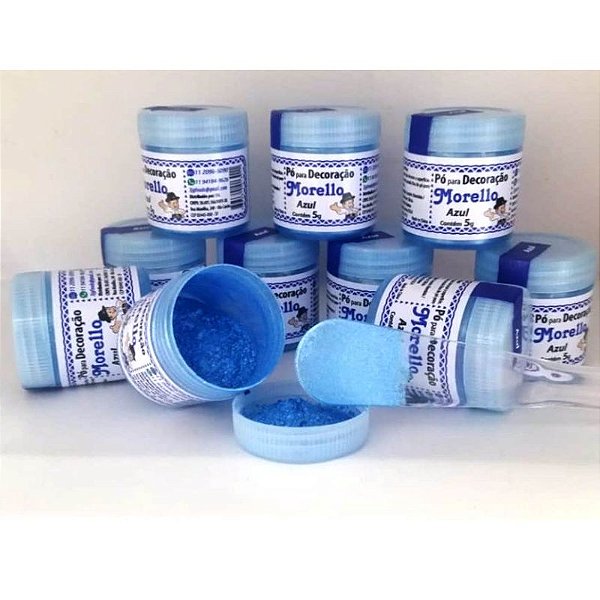 PÓ PARA DECORAÇÃO AZUL 5 G - MORELLO