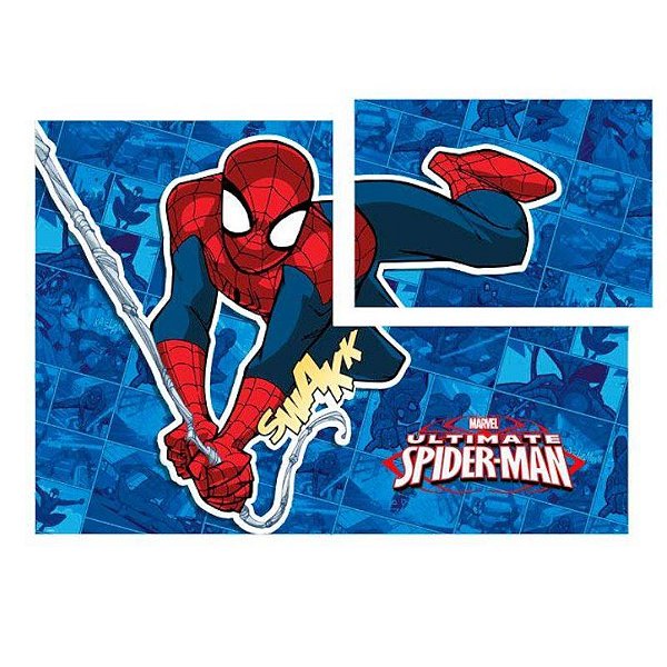 PAINEL GIGANTE FESTA HOMEM-ARANHA QUADRINHOS - CONTÉM 01 PAINEL - 1,26M X 88CM - REGINA FESTAS