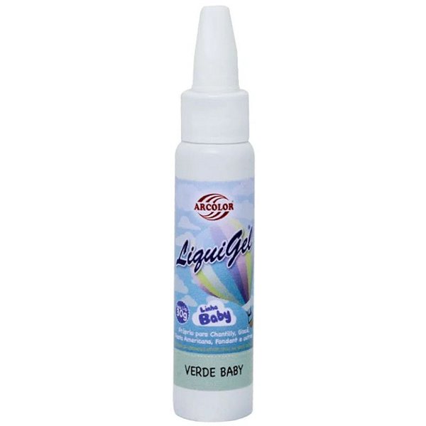 CORANTE LIQUIGEL VERDE BABY 30G - ALTA CONCENTRAÇÃO - ARCOLOR