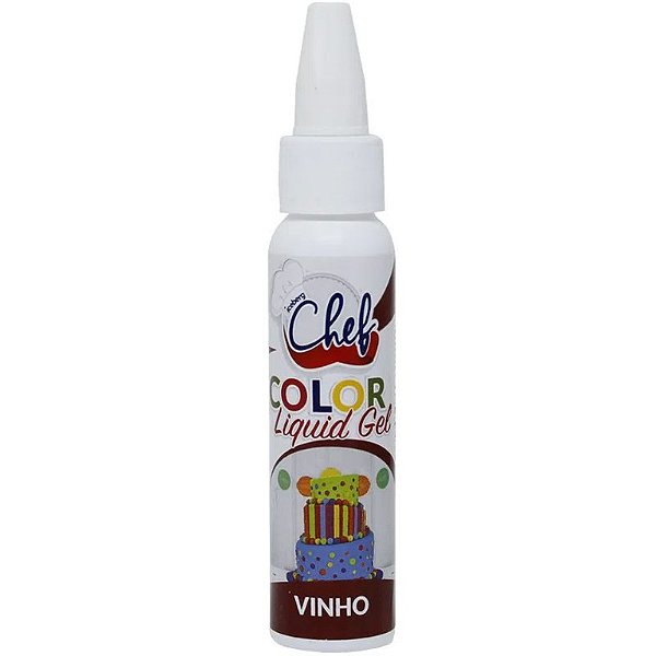 CORANTE COLOR LIQUID GEL VINHO 25G - ICEBERG CHEF