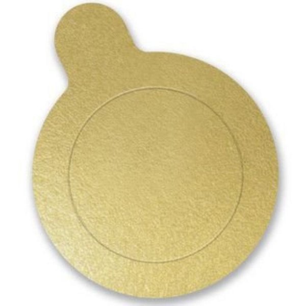 BASE REDONDA OURO 8 CM - COM 20 UNIDADES - ULTRAFEST