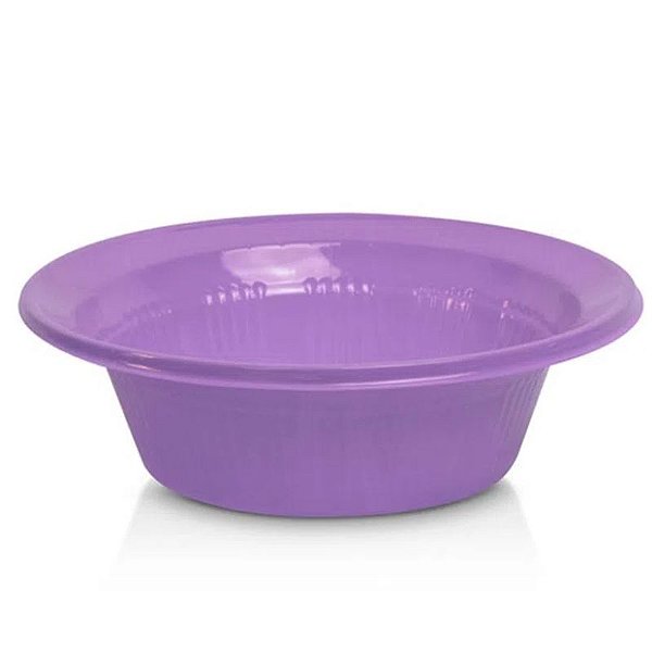 MINI CUMBUCA DESCARTÁVEL DE PLÁSTICO REDONDA LILAS 10 UNIDADES - 12CM - TRIK TRIK