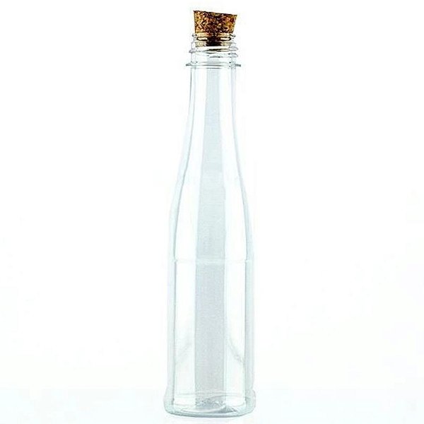 GARRAFINHA PET  GRANFINO  170ML COM TAMPA ROLHA - 04 UNIDADES - PLANET TOY