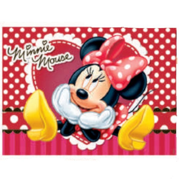 PAINEL DE TNT 1,40 X 1,03 M FESTA MINNIE MODELO  2 - REF 301068 - 01 UNIDADE - PIFFER