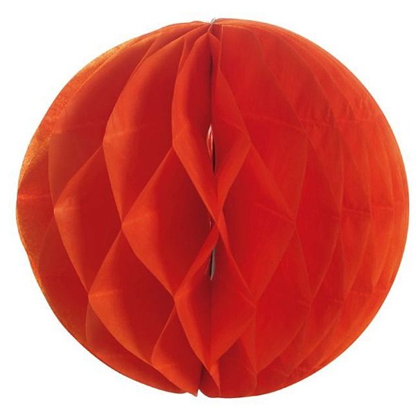 BOLA DE PAPEL COLMÉIA VERMELHO 10'' -  01 UNIDADES - REF.:Q17239 - BRASIMPEX