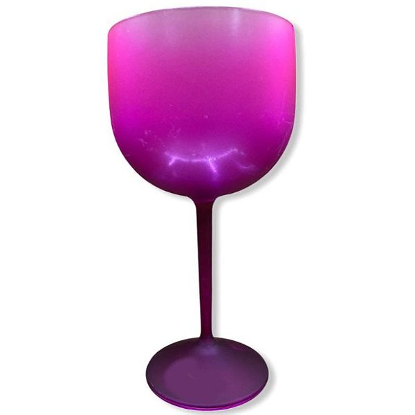 TAÇA DE GIN DEGRADÊ ROXA/PINK NEON - 01 UNIDADE - MAR PLÁSTICOS