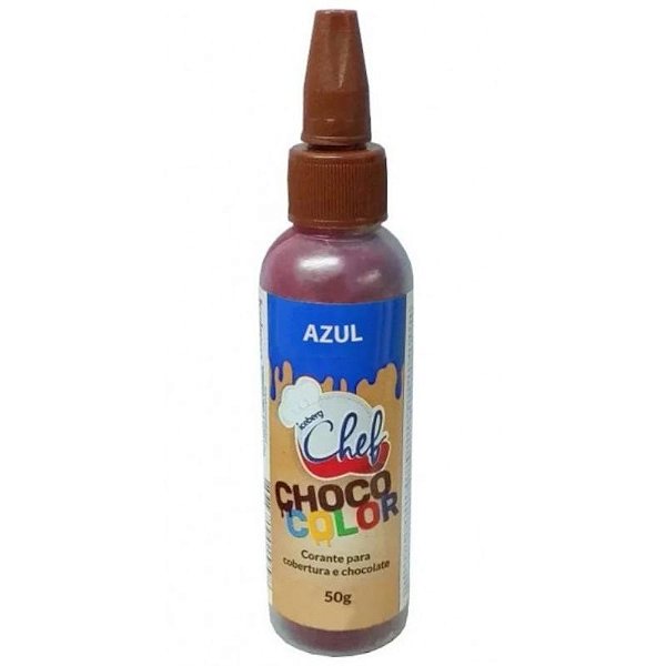 CORANTE PARA COBERTURA E CHOCOLATE CHOCO COLOR AZUL 50G – ICEBERG CHEF