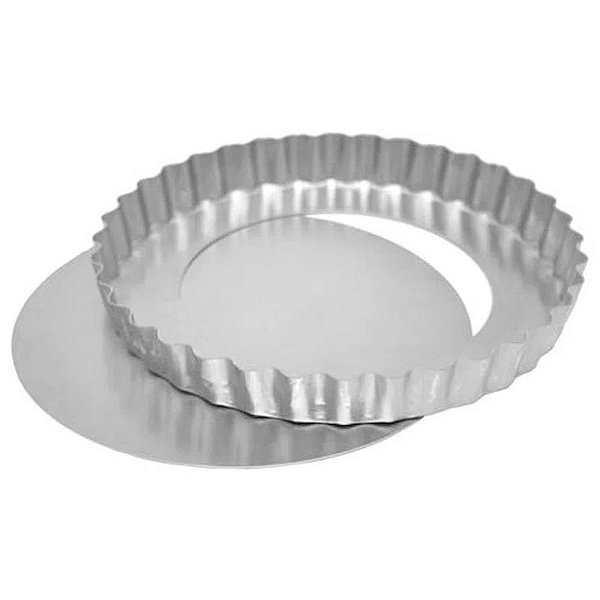 FORMA TORTA MAÇÃ CRESPA FUNDO FALSO 21X3X23 CM - COD 1311 - 01 UNIDADE - METASA