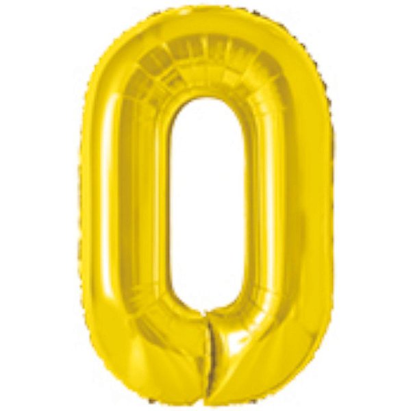Balão Número Metalizado Pequeno ( 40cm ) Preto
