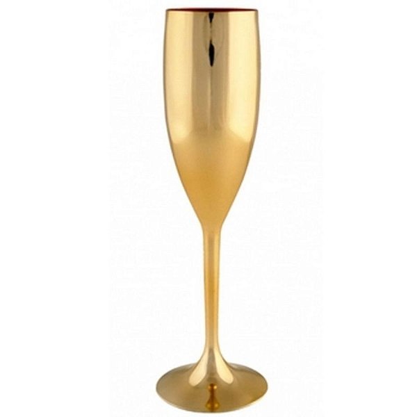 TAÇA DE CHAMPANHE - METALIZADA DOURADO - CONTÉM 01 UNIDADE - LSCTOYS