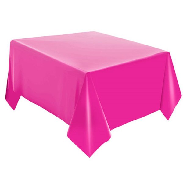 TOALHA DE MESA FESTA COLORS ROSA PINK 2,20M X 1,20M - REGINA FESTAS