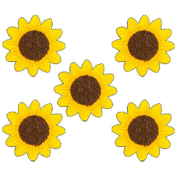 APLIQUE GIRASSOL PEQUENO - REFERÊNCIA 112003 - COM 05 UNIDADES - PIFFER