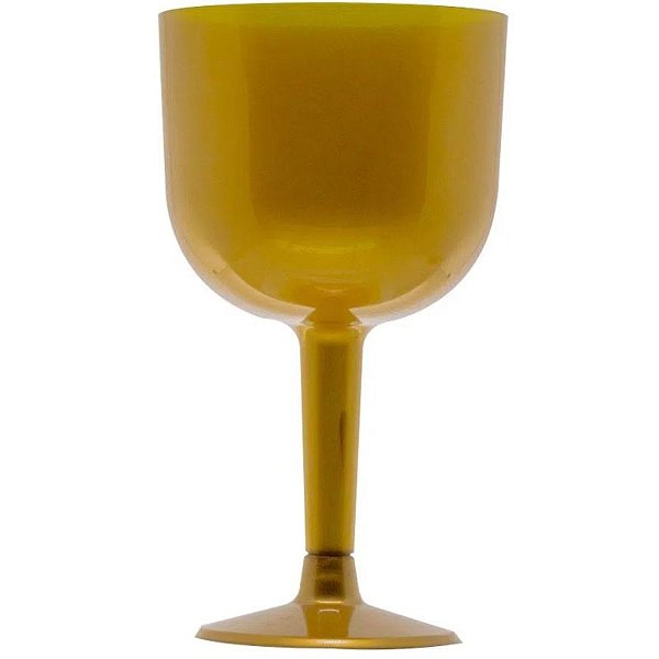 TAÇA PIT 500 GIN DOURADO COM 4 UNIDADES - PLASTILANIA