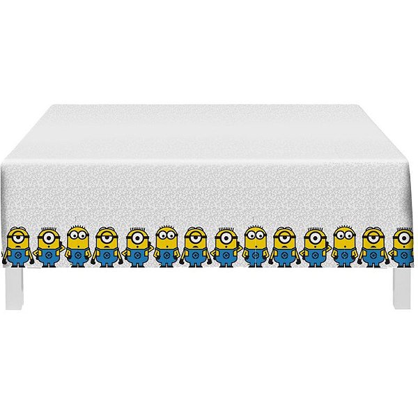 TOALHA DE MESA DESCARTÁVEL FESTA NEW MINIONS - 1,20 X 1,80M - 01 UNIDADES - FESTCOLOR
