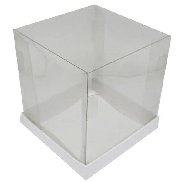 CAIXA PARA PANETONE 500G BRANCO 15X15X16,5CM COM 5 UNIDADES - YINPACK