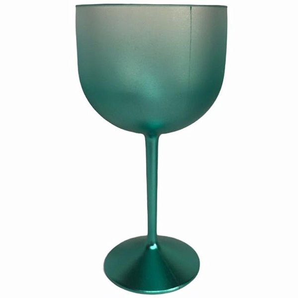 TAÇA DE GIN DEGRADÊ  VERDE TIFFANY - 01 UNIDADE - MAR PLÁSTICOS