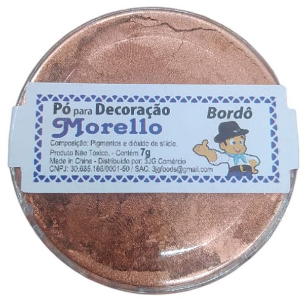 PÓ PARA DECORAÇÃO BORDÔ - 7G - MORELLO