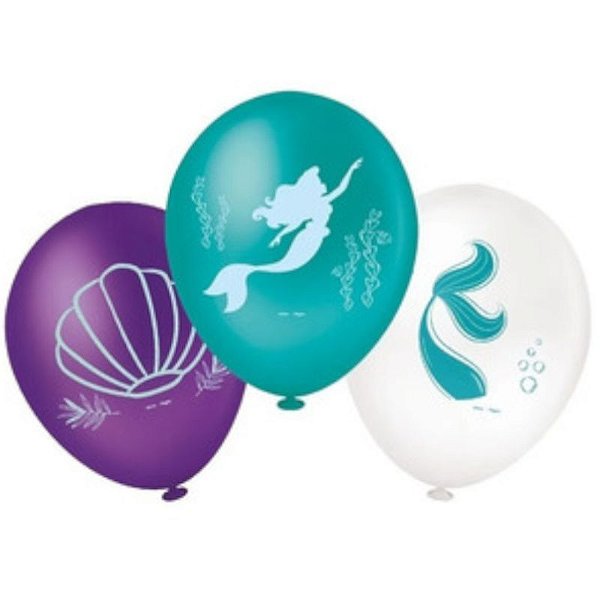BALÃO DE LATEX FESTA ARIEL SEREISMO 9'' - COM 25 UNIDADES - REGINA FESTAS