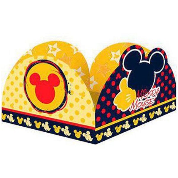 PORTA FORMINHA CLÁSSICO FESTA MICKEY MOUSE - 50 UNIDADES - REGINA FESTAS