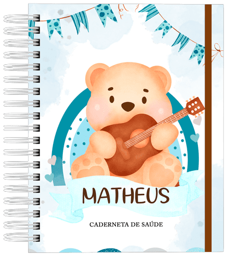 Caderneta de Saúde - Urso Azul Viola