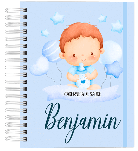 Caderneta de Saúde - Bebê na Nuvem Menino
