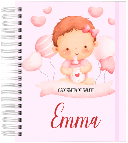 Caderneta de Saúde - Bebê na Nuvem Menina