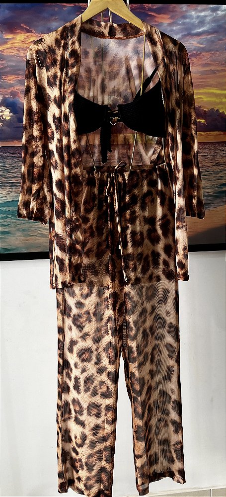 Conjunto em Tule Onça