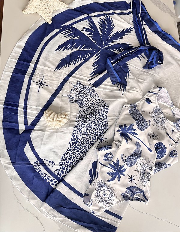 Saia longa Onça Blue