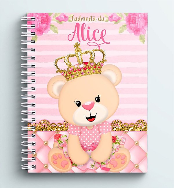 Caderneta de Saúde - Ursinha Princesa