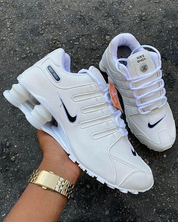 T nis Nike Shox NZ White Black Branco Preto tenis.street