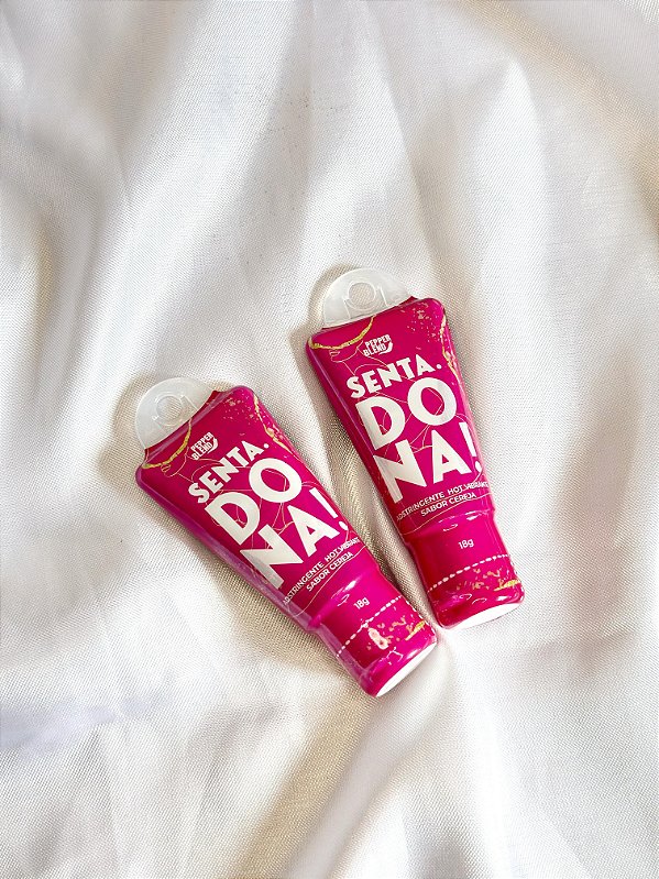 SENTADONA - Gel Adstringente Hot Vibrante 18g - Sabor Cereja