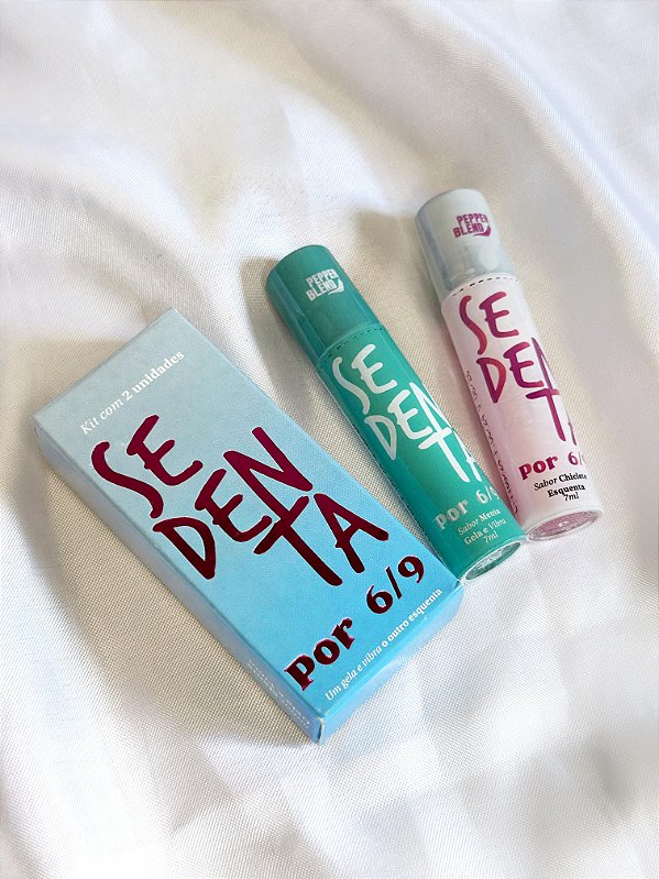 SEDENTA por 69 - Kit com 2 unidade Gel Comestível Menta e Chiclete 14g