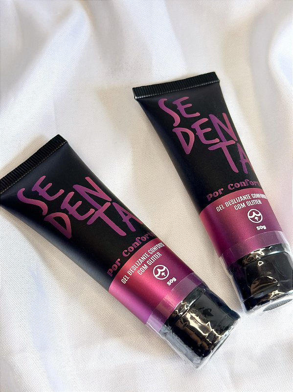 SEDENTA por CONFORTO - Gel Deslizante Conforto com Glitter 50g