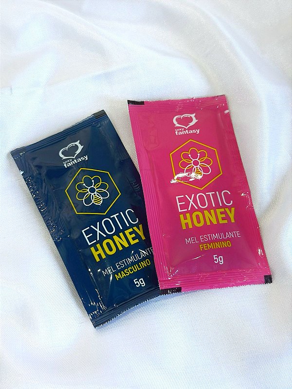 KIT EXOTIC HONEY - Mel Estimulante Feminino e Masculino 5g