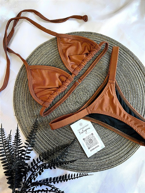 Biquini Marquinha Amaré - Chocolate