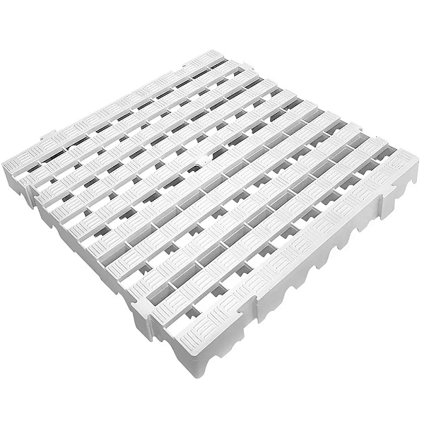 Estrado Plástico 50x50 cm Branco para Congelamento