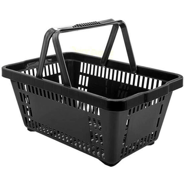 Cesta Plástica de Supermercado 13 Litros Preta